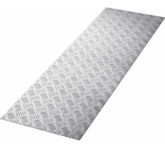 Изображение товара Алюминиевый рифленый лист ЗУБР квинтет, 300x1200x1.5 мм 53831