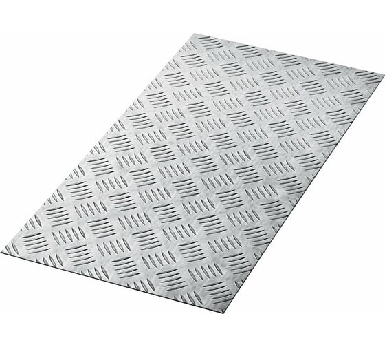 Изображение товара Алюминиевый рифленый лист ЗУБР квинтет, 300x600x1.5 мм 53833