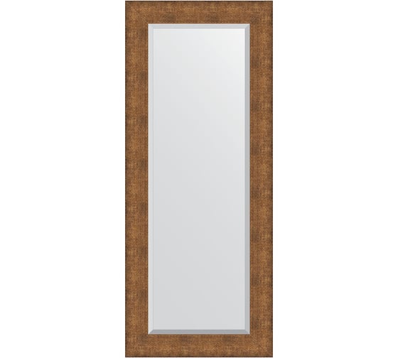 Изображение товара Зеркало EVOFORM с фацетом в багетной раме - медная кольчуга 88 мм (57x137 см) BY 3950