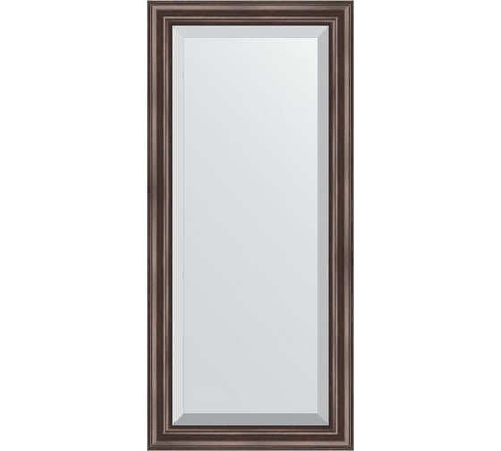 Изображение товара Зеркало EVOFORM с фацетом в багетной раме - палисандр 62 мм (51x111 см) BY 1144