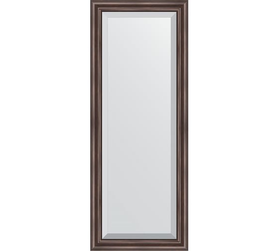 Изображение товара Зеркало EVOFORM с фацетом в багетной раме - палисандр 62 мм (51x131 см) BY 1154