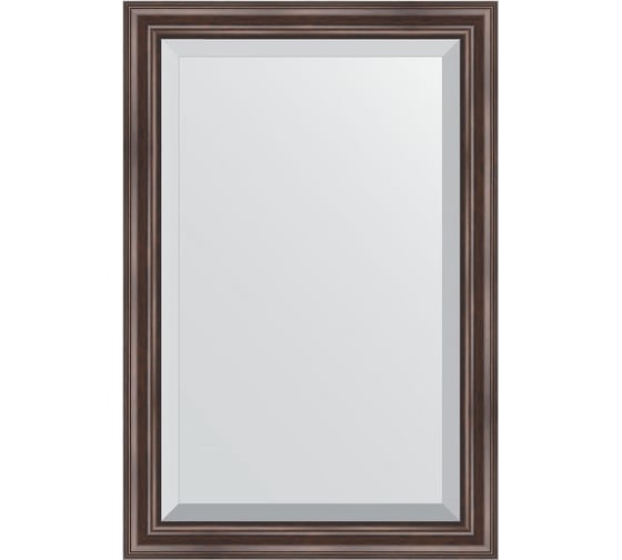 Изображение товара Зеркало EVOFORM с фацетом в багетной раме - палисандр 62 мм (61x91 см) BY 1174