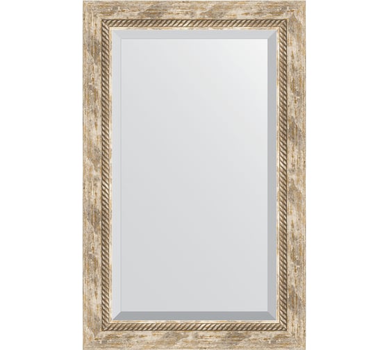 Изображение товара Зеркало EVOFORM с фацетом в багетной раме - прованс с плетением 70 мм (53x83 см) BY 3407