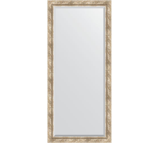 Изображение товара Зеркало EVOFORM с фацетом в багетной раме - прованс с плетением 70 мм (73x163 см) BY 3589