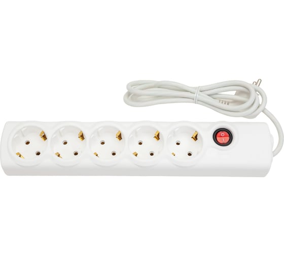 Изображение товара Сетевой фильтр Volsten Spi 5x1,5-Z 5 гн. 1,5 м., 10А, 2200 Вт. 14714