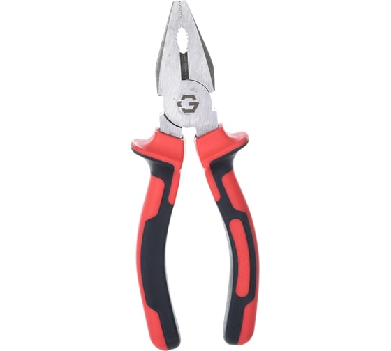 Изображение товара Усиленные плоскогубцы GREPP трехкомпонентная рукоятка, CrV, 160 мм 205-108