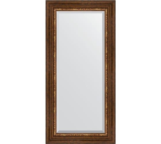 Изображение товара Зеркало EVOFORM с фацетом в багетной раме - римская бронза 88 мм (56x116 см) BY 3491