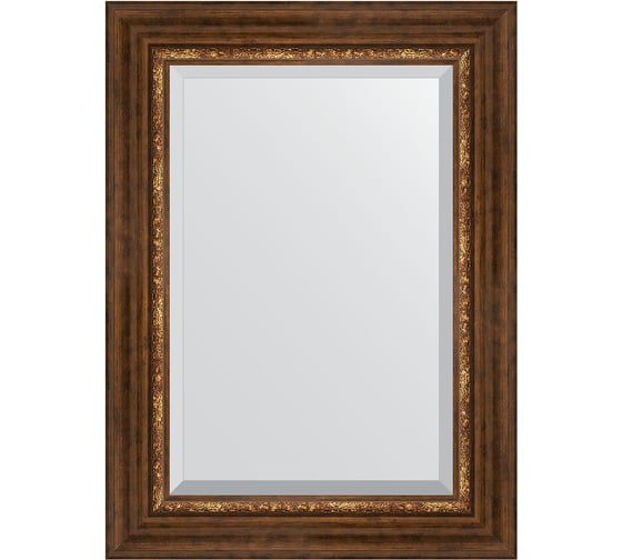 Изображение товара Зеркало EVOFORM с фацетом в багетной раме - римская бронза 88 мм (56x76 см) BY 3387
