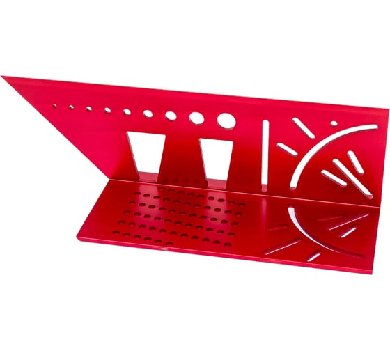 Изображение товара Многофункциональный разметочный V-образный угольник WOODWORK 215 мм, алюминиевый MGR-215