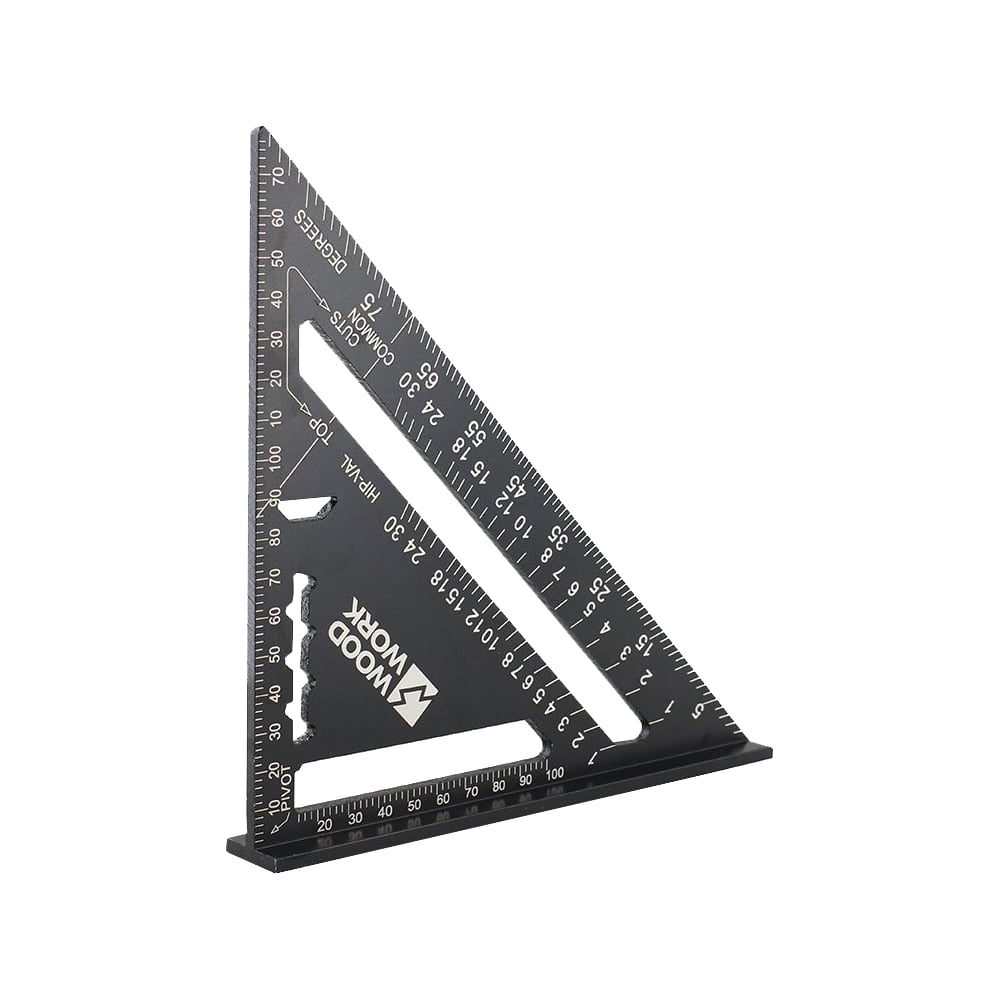 Изображение товара Плотницкий угольник WOODWORK 170 мм, алюминиевый, метрический CTR-170