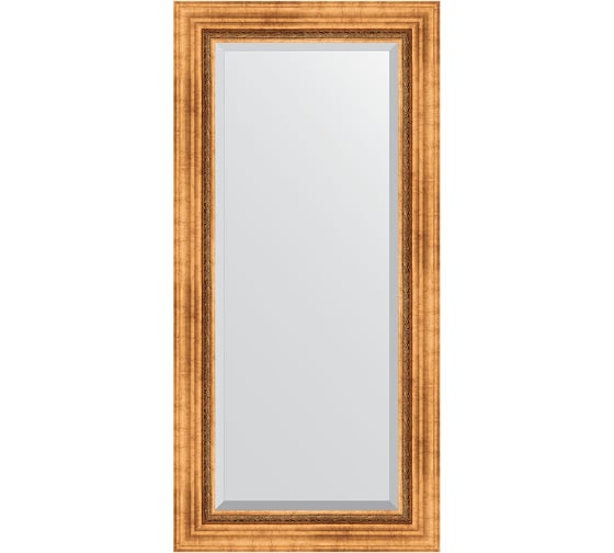 Изображение товара Зеркало EVOFORM с фацетом в багетной раме - римское золото 88 мм (56x116 см) BY 3490