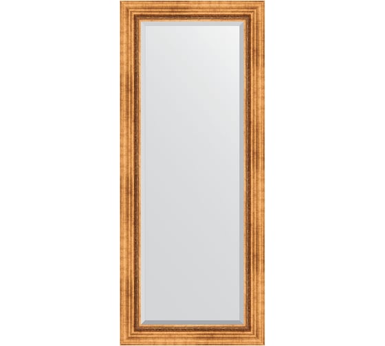 Изображение товара Зеркало EVOFORM с фацетом в багетной раме - римское золото 88 мм (61x146 см) BY 3542