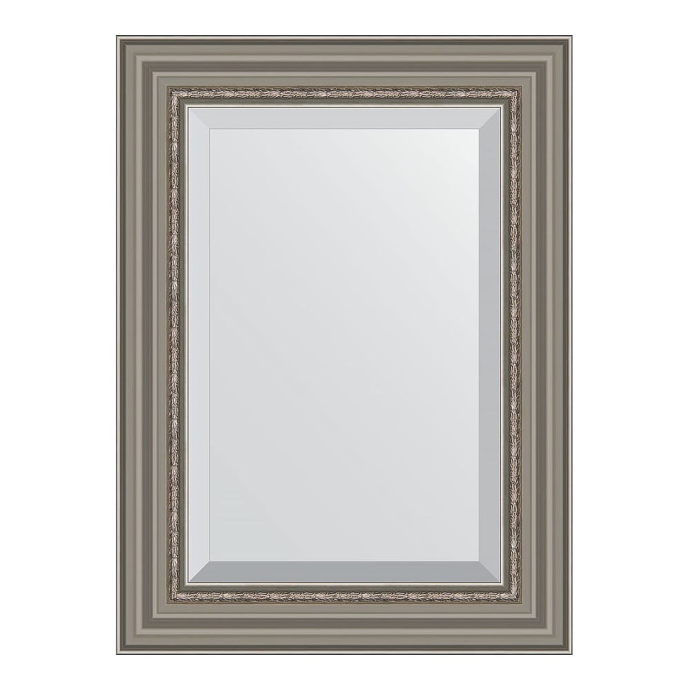 Изображение товара Зеркало EVOFORM с фацетом и багетной рамой серебро 88 мм 56x76 см BY 1227