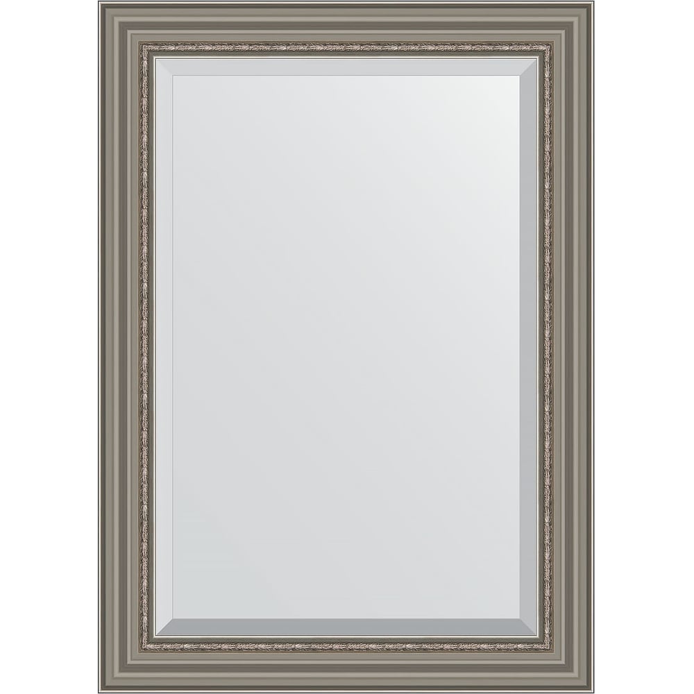 Изображение товара Зеркало EVOFORM с фацетом в багетной раме - римское серебро 76x106 см