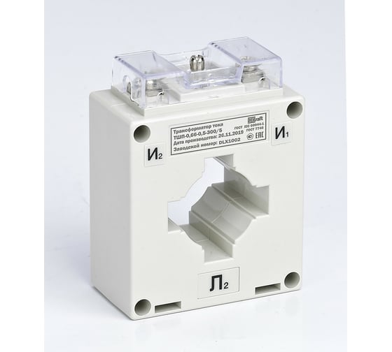 Изображение товара Трансформатор тока DEKraft ТШП-0.66 0.5 300/5 5В.А D30мм SchE 50138DEK