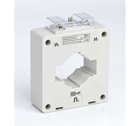 Изображение товара Трансформатор тока DEKraft ТШП-0.66 0.5S 600/5 10В.А D60мм SchE 50113DEK