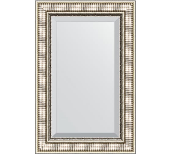 Изображение товара Зеркало EVOFORM с фацетом в багетной раме - серебряный акведук 93 мм (57x87 см) BY 1238