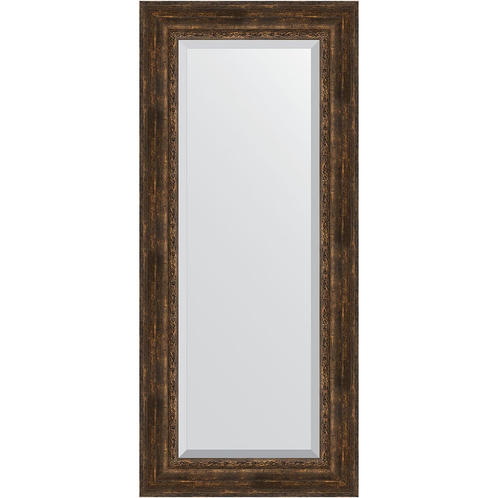 Изображение товара Зеркало EVOFORM с фацетом в багетной раме из состаренного дерева 120 мм 67x152 см