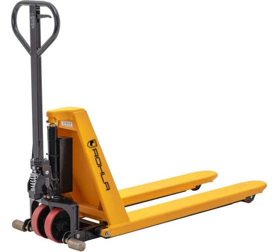 Изображение товара Высокоподъемная гидравлическая тележка RohlaRhino высота подъема 0,8 м, грузоподъемность 1,5 т полиуретановые колеса RRSDHL15