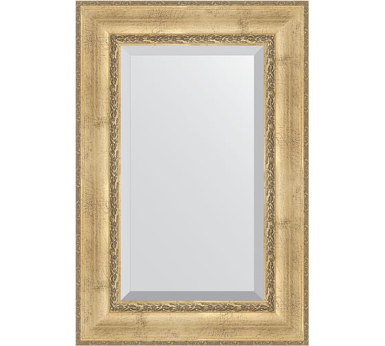 Изображение товара Зеркало EVOFORM с фацетом в багетной раме - состаренное серебро с орнаментом 120 мм (62x92 см) BY 3428
