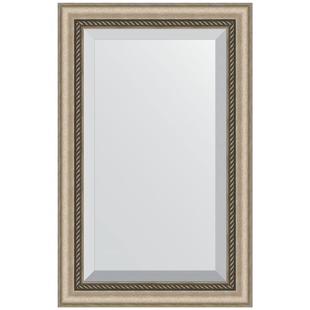 Изображение товара Зеркало EVOFORM с фацетом в багетной раме - состаренное серебро с плетением 70 мм (53x83 см) BY 1132