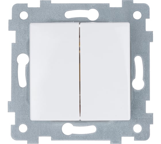 Изображение товара Механизм двухклавишного выключателя Кунцево-Электро Мария скрытой установки С510-439 110027