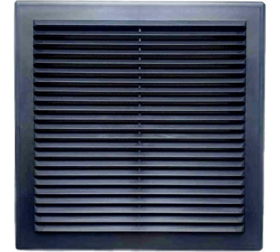 Изображение товара Решетка вентиляционная вытяжная серия В графит (190x290 мм, пластик) ВИЕНТО 1929В-графит