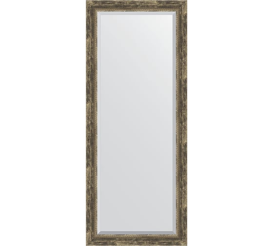 Изображение товара Зеркало EVOFORM с фацетом в багетной раме - старое дерево с плетением 70 мм (63x153 см) BY 3564
