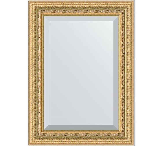 Изображение товара Зеркало EVOFORM с фацетом в багетной раме - сусальное золото 80 мм (55x75 см) BY 1224