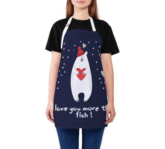 Изображение товара Кухонный фартук JOYARTY Романтик Михалыч, универсальный размер для женщин и мужчин ap_91997