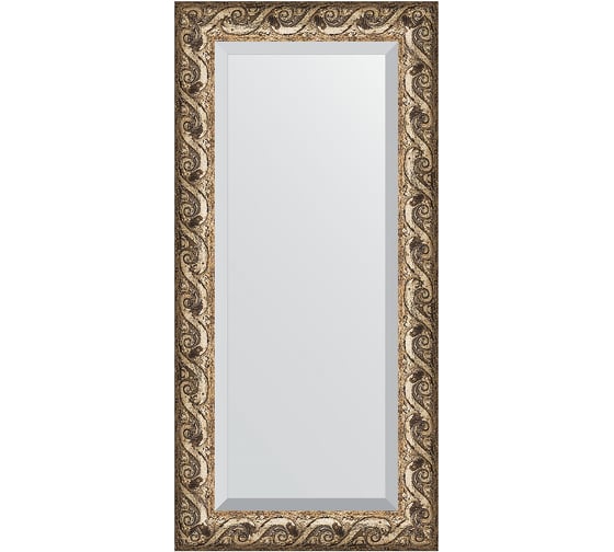 Изображение товара Зеркало EVOFORM с фацетом в багетной раме - фреска 84 мм (56x116 см) BY 1249