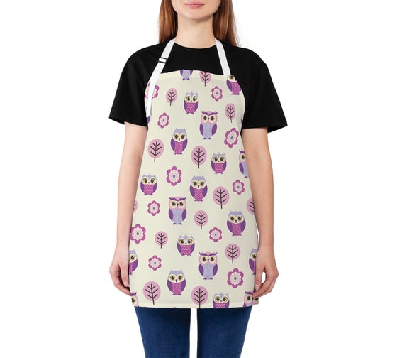 Изображение товара Кухонный фартук JOYARTY Совята, универсальный размер для женщин и мужчин ap_10814