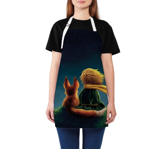 Изображение товара Кухонный фартук JOYARTY Мальчик с лисенком, универсальный размер для женщин и мужчин ap_27987