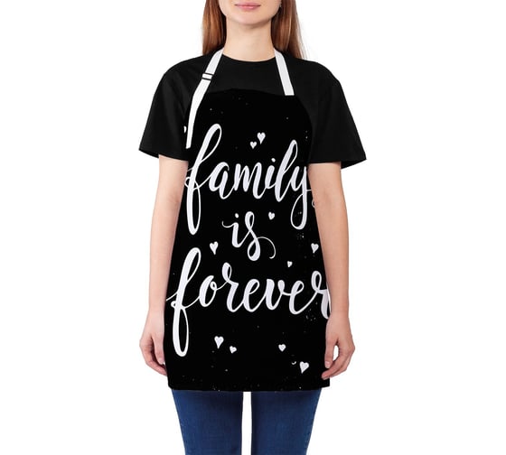 Изображение товара Кухонный фартук JOYARTY Семья навсегда, универсальный размер для женщин и мужчин ap_34551