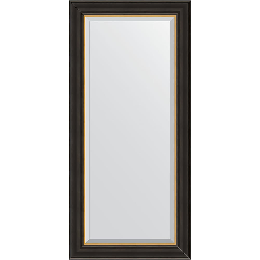 Изображение товара Зеркало EVOFORM с багетной рамой в стиле черное дерево с золотом 54x114 см