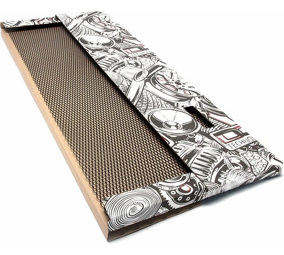 Изображение товара Облицовка радиатора Dreamcar 40x100 см, алюминий, ячейка 12x6 мм, черная DC-000-0002041