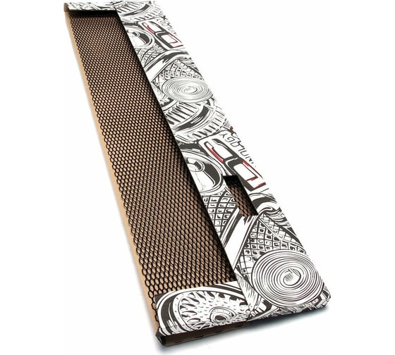 Изображение товара Облицовка радиатора Dreamcar 25x100 см, алюминий, ячейка 10x5 мм, черная DC-000-0002053