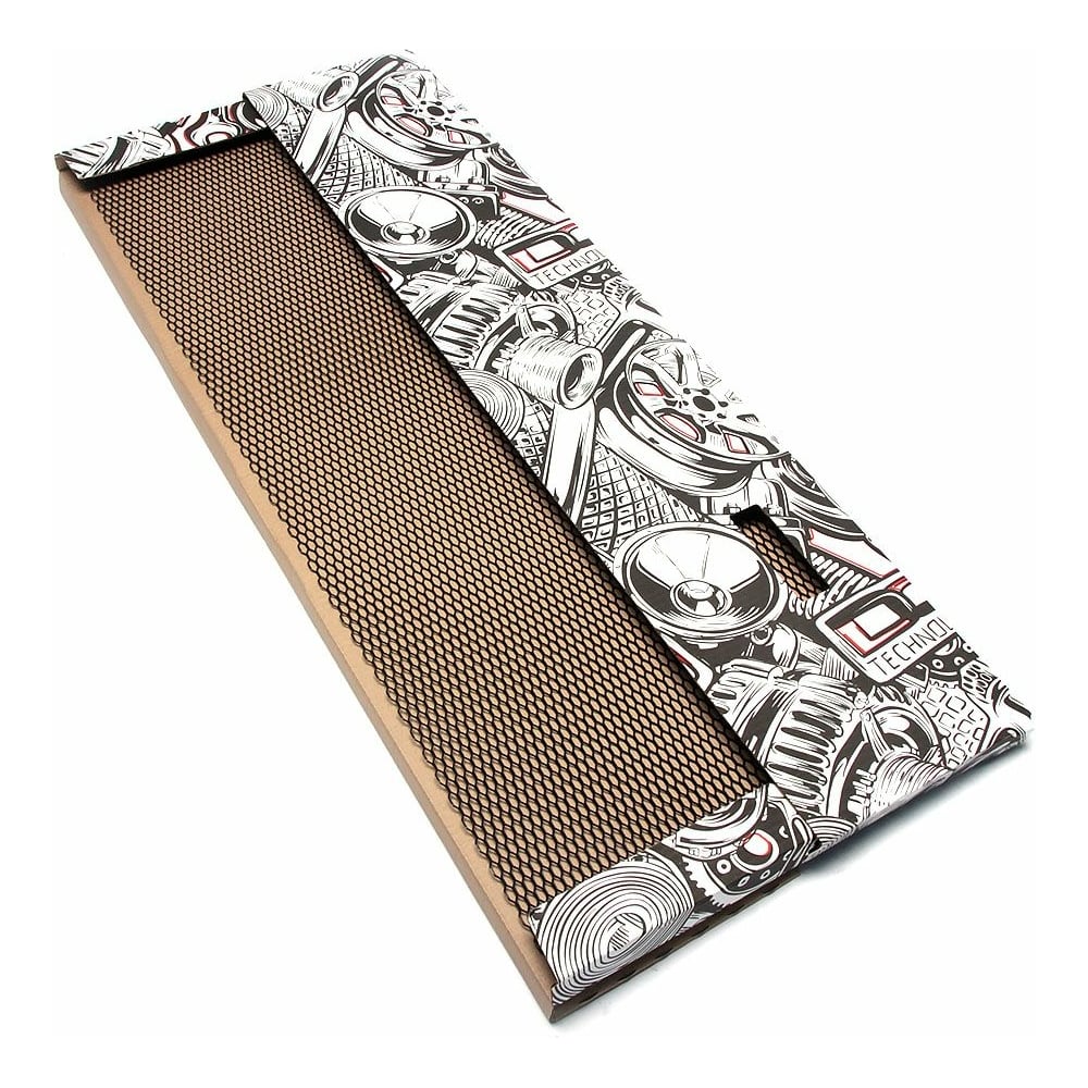 Изображение товара Облицовка радиатора Dreamcar 40x100 см черная из алюминия