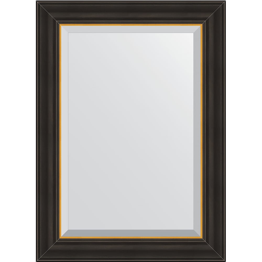 Изображение товара Зеркало EVOFORM в багетной раме черное дерево с золотом 54x74 см