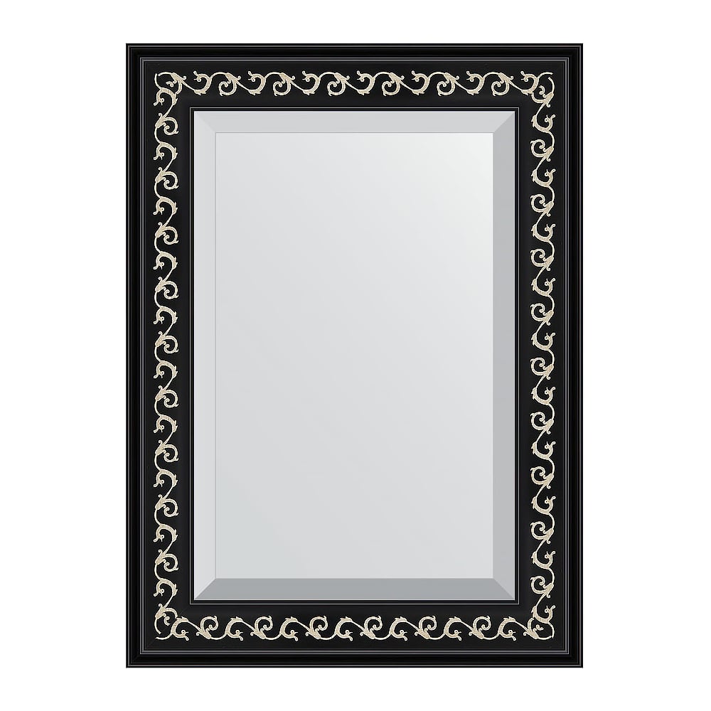 Изображение товара Зеркало EVOFORM с фацетом в багетной раме 55х75 см черный ардеко