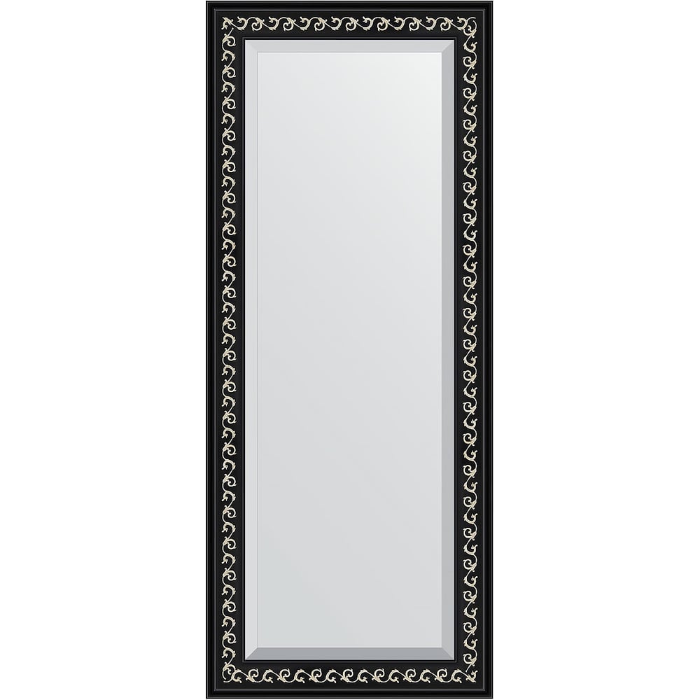Изображение товара Зеркало EVOFORM с фацетом в багетной раме 60x145 см черное ардеко BY 1165