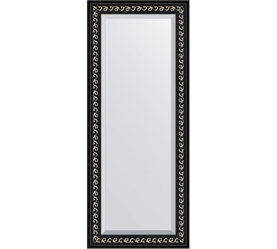 Изображение товара Зеркало EVOFORM с фацетом в багетной раме - черный ардеко 81 мм (60x145 см) BY 1165