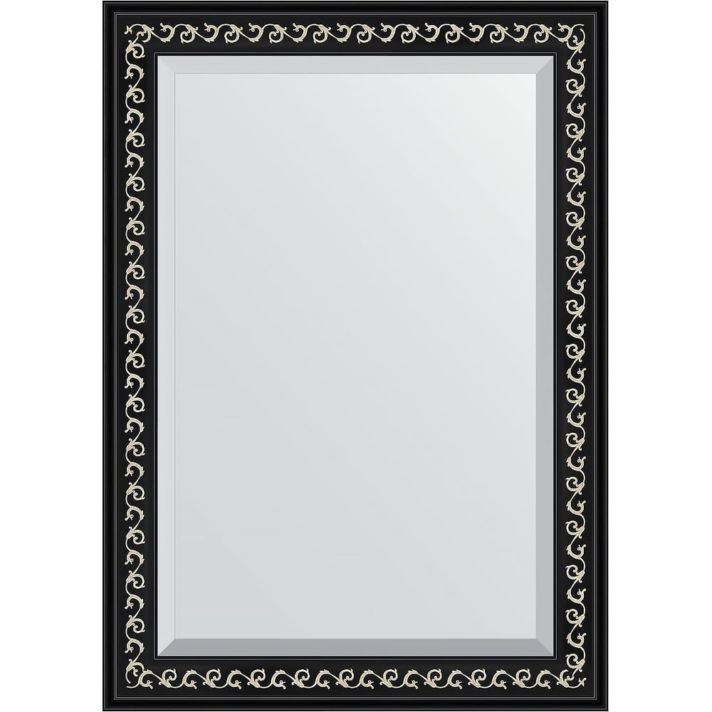 Изображение товара Зеркало EVOFORM с фацетом в багетной раме черный ар-деко 75x105 см