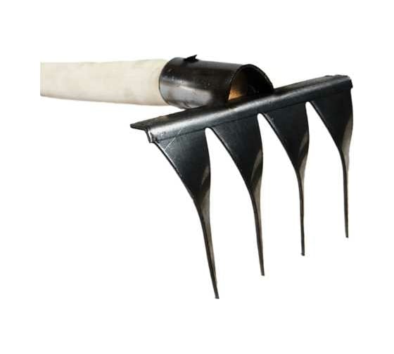 Изображение товара Витые 4-х зубые грабли ООО Агростройлидер нержавеющая сталь, с черенком ГВ-4н САД-11.06