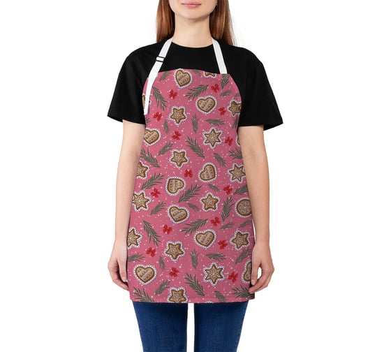 Изображение товара Кухонный фартук JOYARTY Новогодние пряники, универсальный размер для женщин и мужчин ap_419871