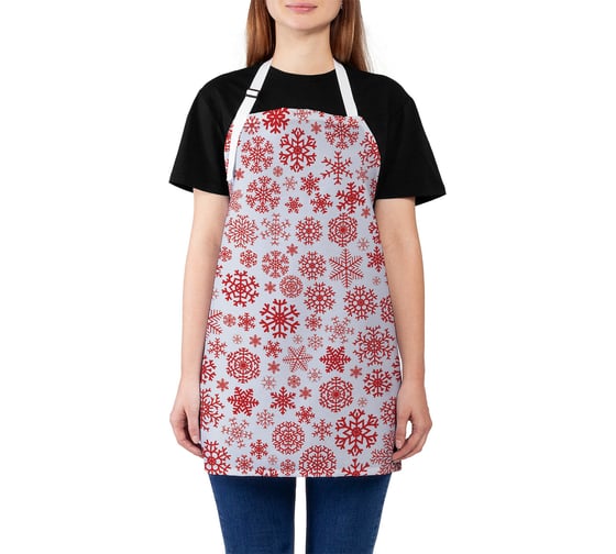 Изображение товара Кухонный фартук JOYARTY Снежинки зимой, универсальный размер для женщин и мужчин ap_419822