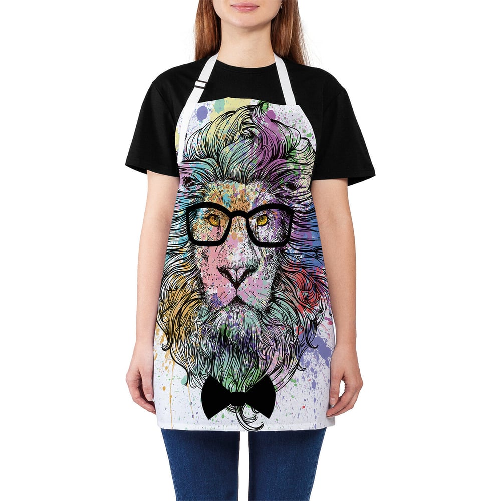 Изображение товара Кухонный фартук JOYARTY с design стильного льва, универсальный размер