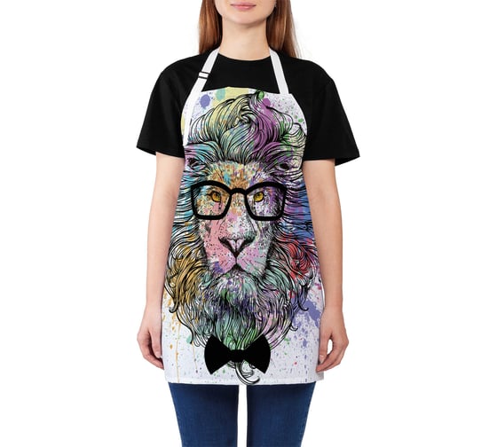 Изображение товара Кухонный фартук JOYARTY Стильный лев, универсальный размер для женщин и мужчин ap_21058