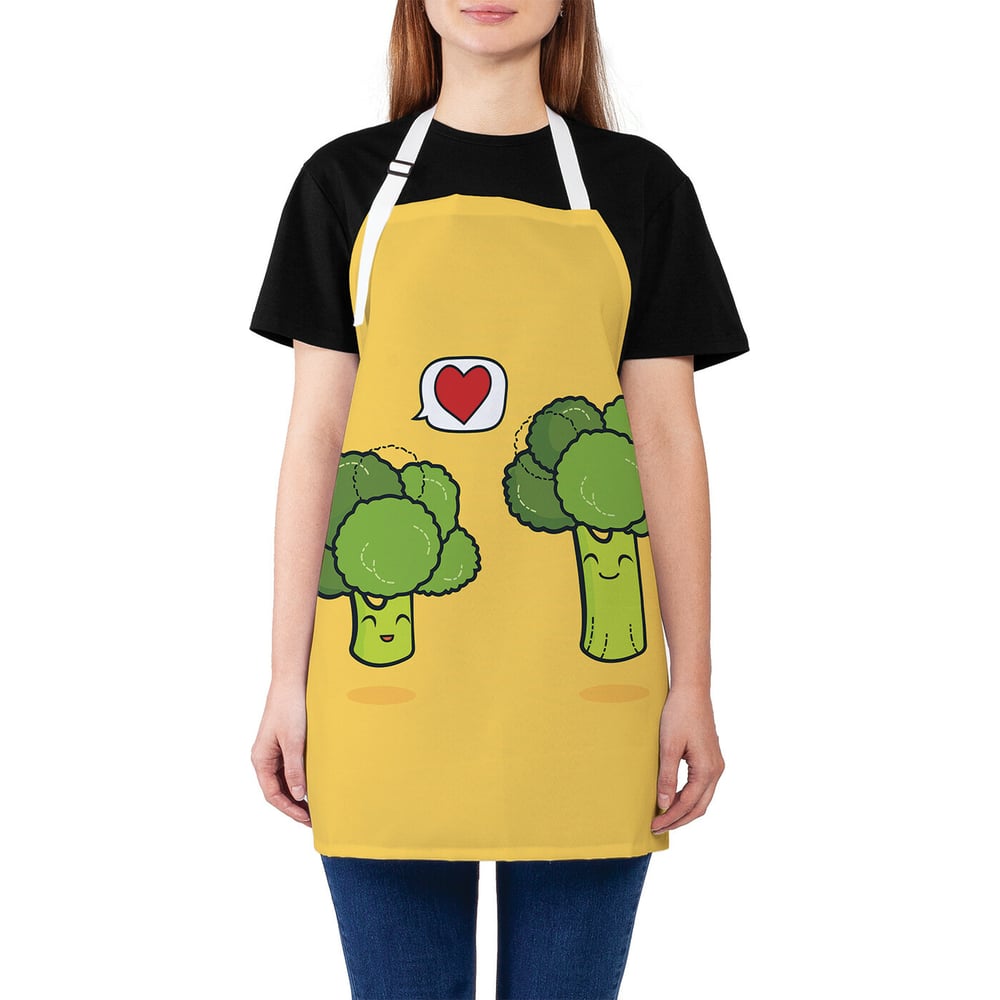 Изображение товара Кухонный фартук JOYARTY Влюбленные брокколи унисекс универсальный размер