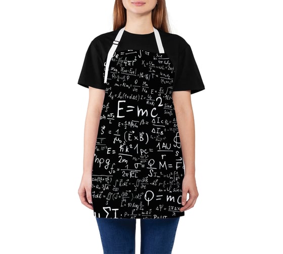 Изображение товара Кухонный фартук JOYARTY Научные формулы, универсальный размер для женщин и мужчин ap_7133
